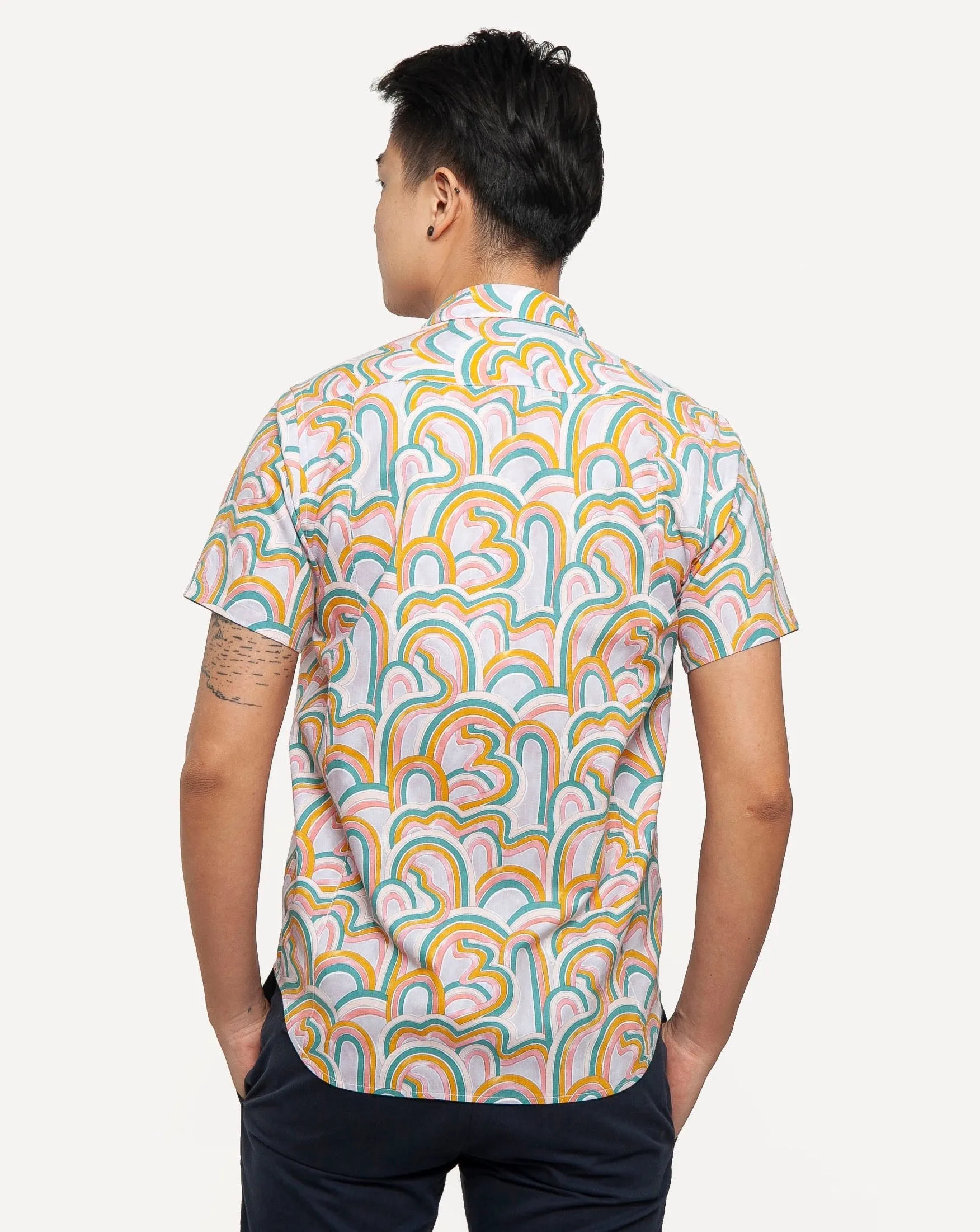 Short Sleeve Dylan Shirt | Pink Garden sold by 18 Waits product image thumbnail 3