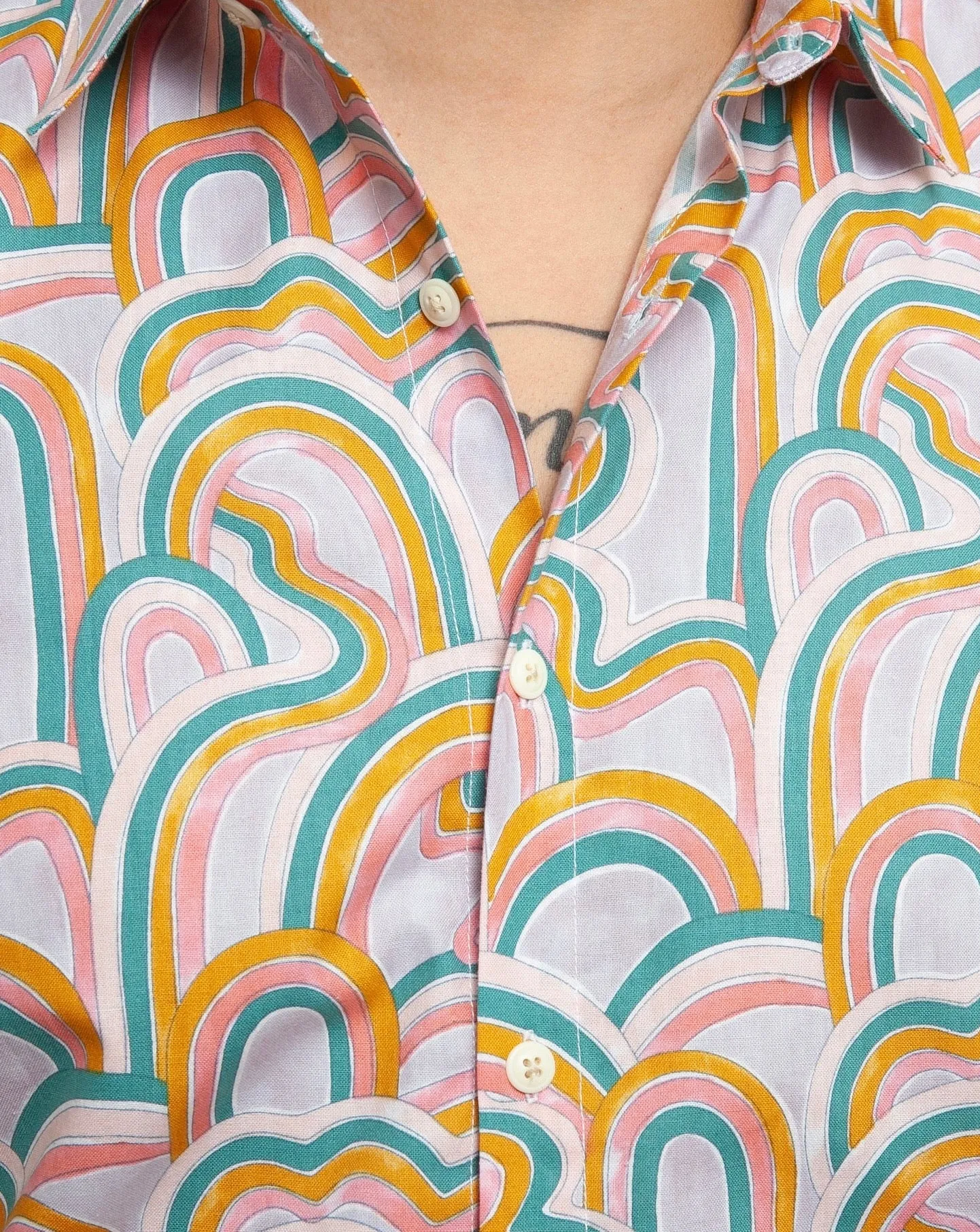 Short Sleeve Dylan Shirt | Pink Garden sold by 18 Waits product image thumbnail 4