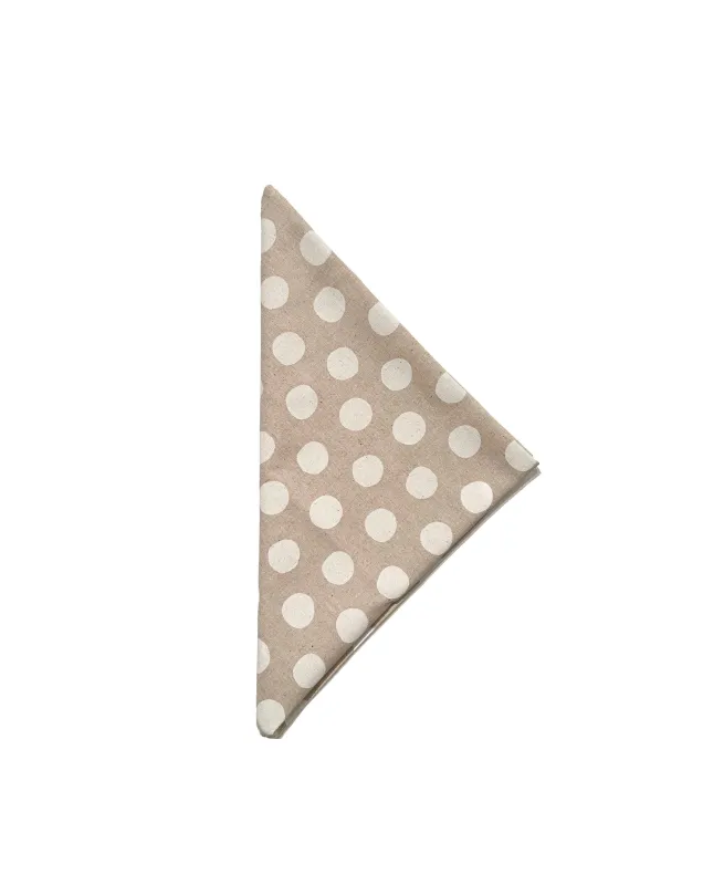 Brakeman Bandana | Tipsy Linen Dots - Natural White sold by 18 Waits