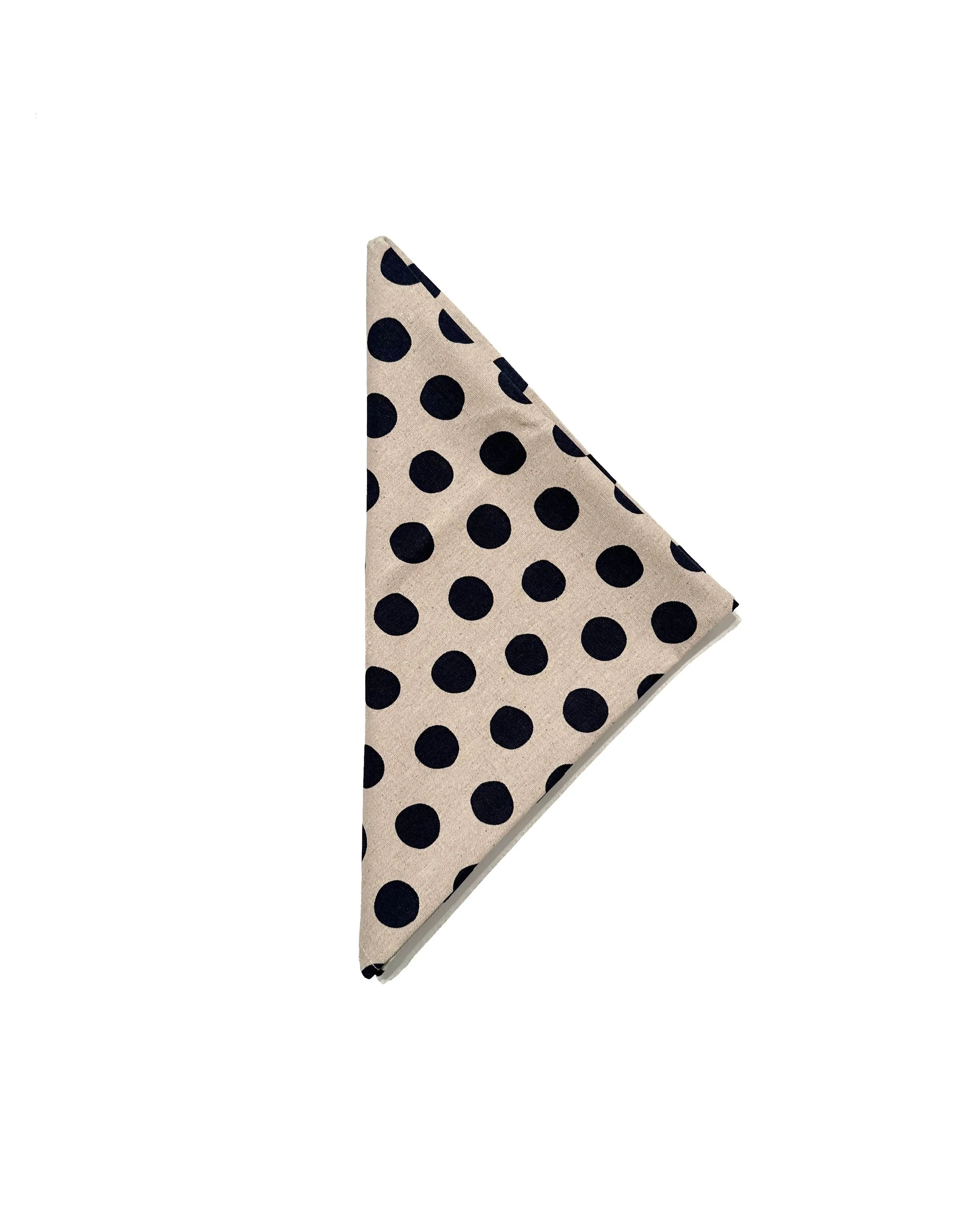 Brakeman Bandana | Tipsy Linen Dots - Natural Navy sold by 18 Waits