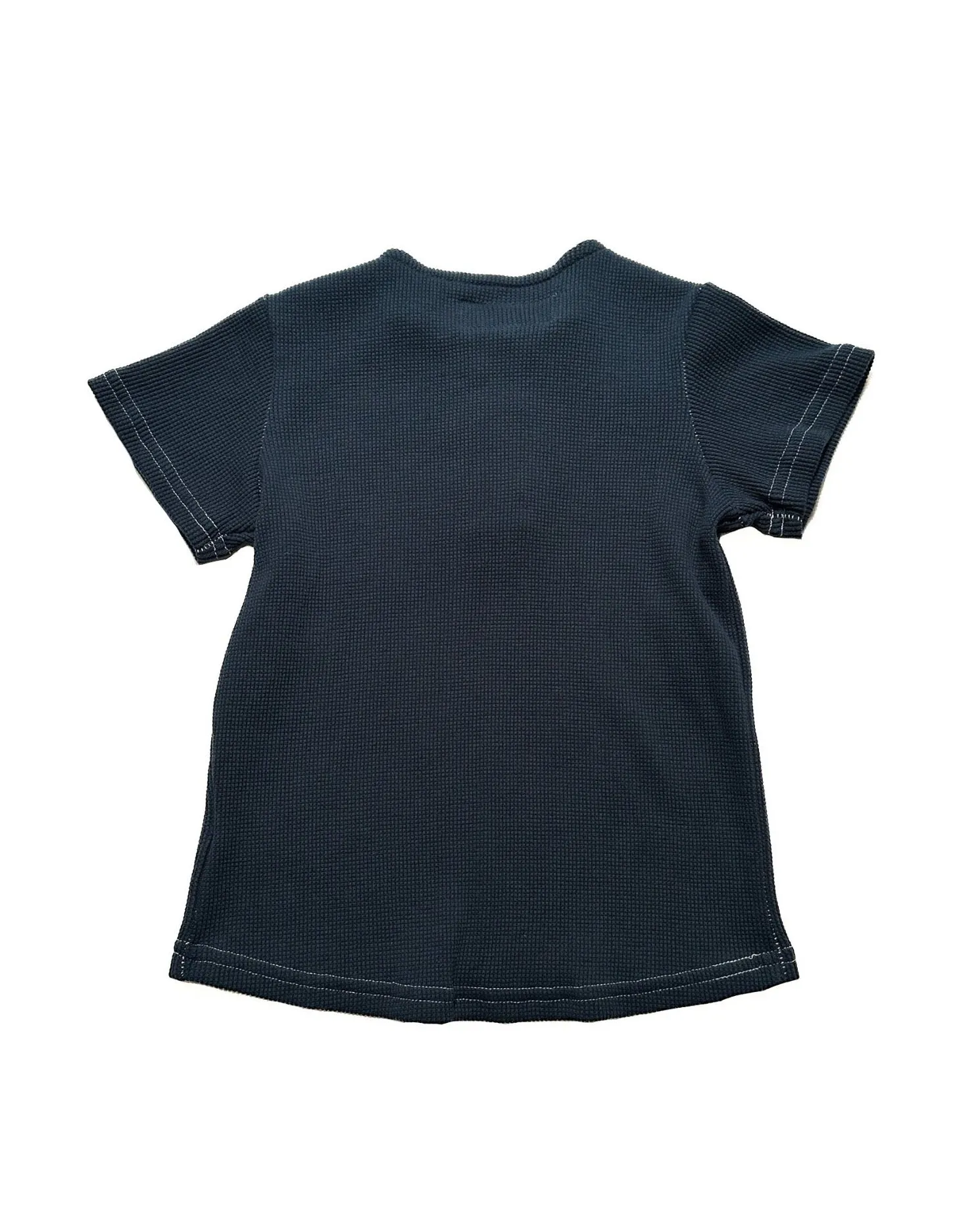 Henley | Organic | Ultramarine Micro Waffle sold by 18 Waits product image thumbnail 2