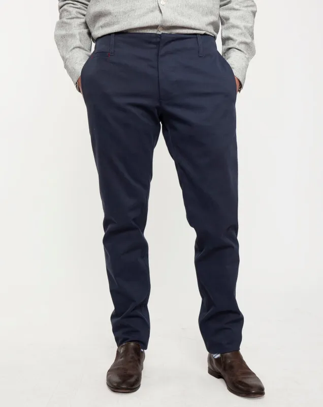 Signature Trouser | Soft Navy Twill sold by 18 Waits