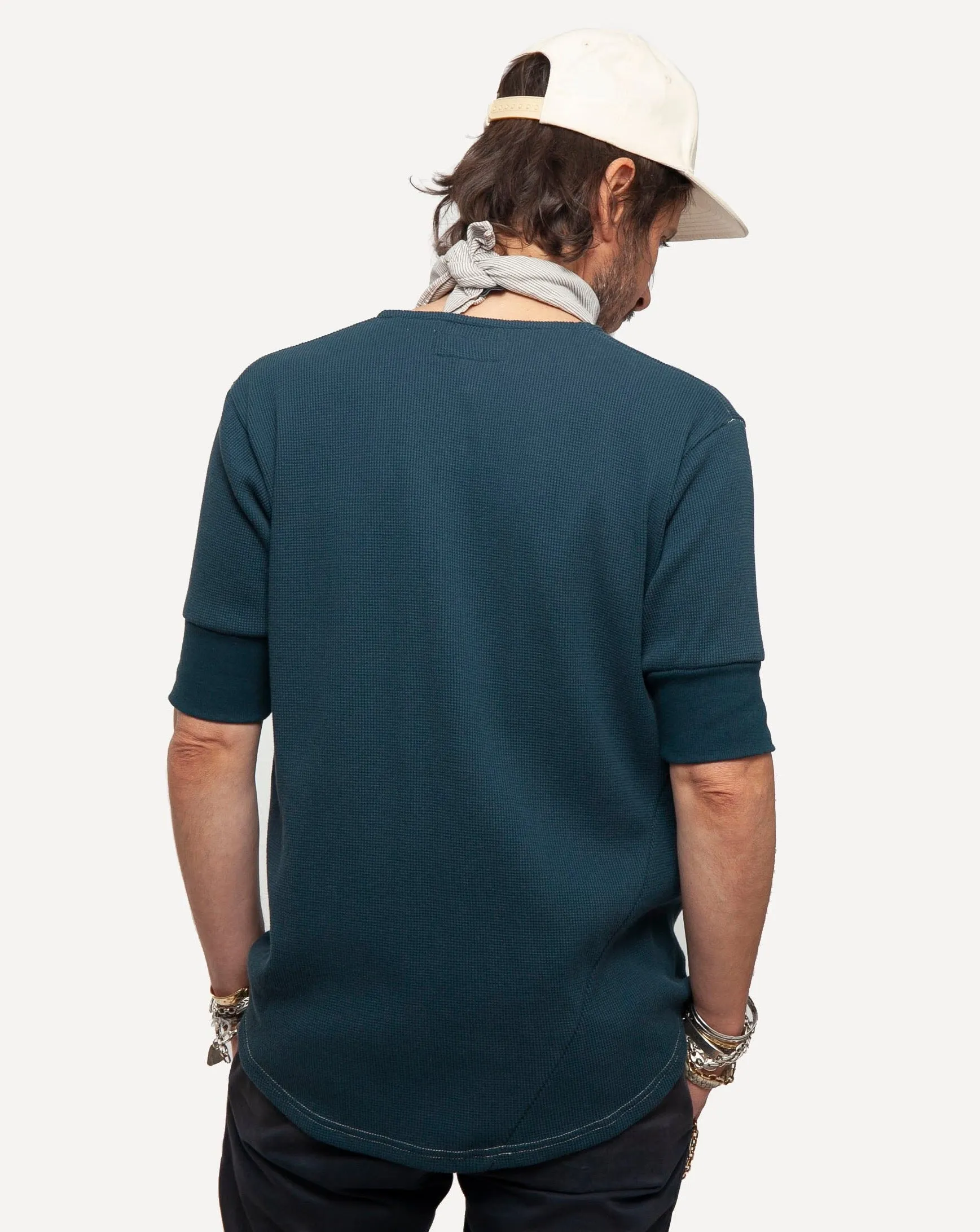 Hitchhiker Henley | Organic | Ultramarine Micro Waffle sold by 18 Waits product image thumbnail 2