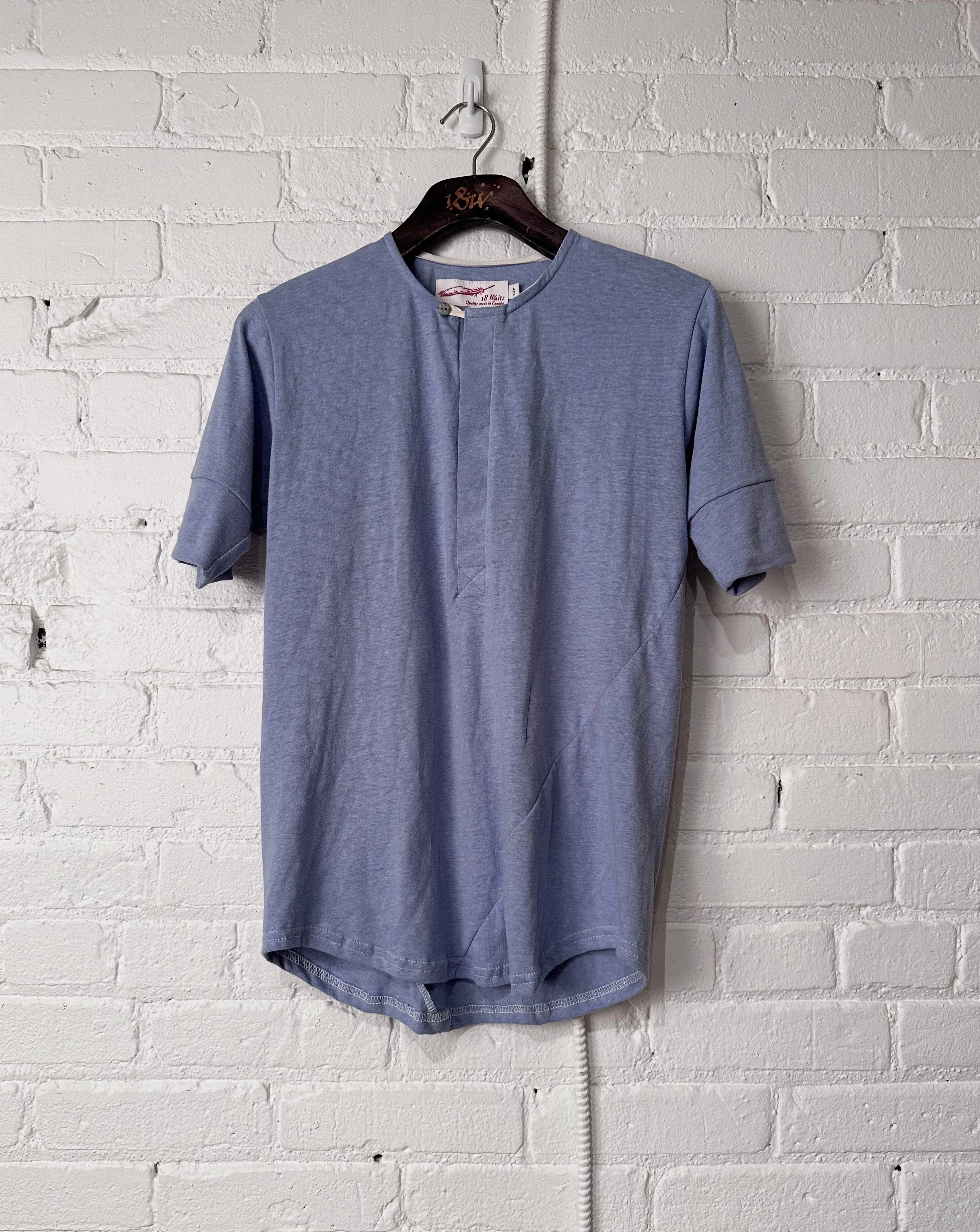 Vintage Hitchhiker Henley | Sky Blue sold by 18 Waits