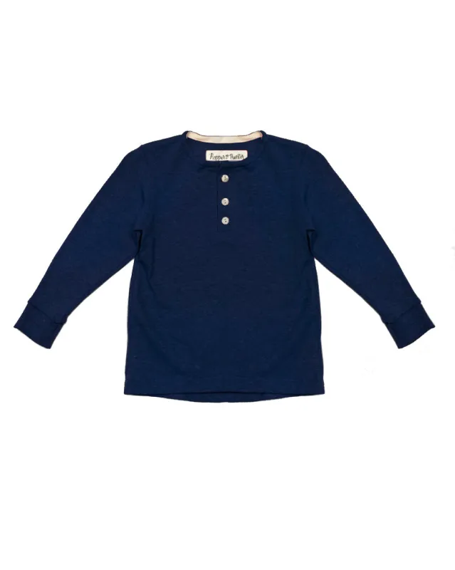 Henley | Navy Hemp sold by 18 Waits