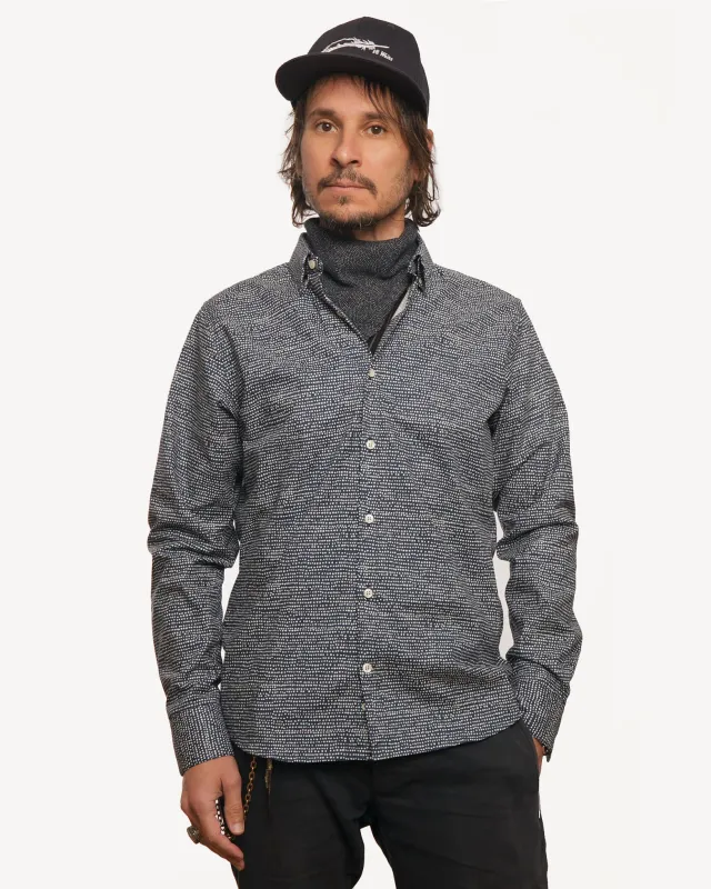 Long Sleeve Dylan Shirt | Space Dots sold by 18 Waits