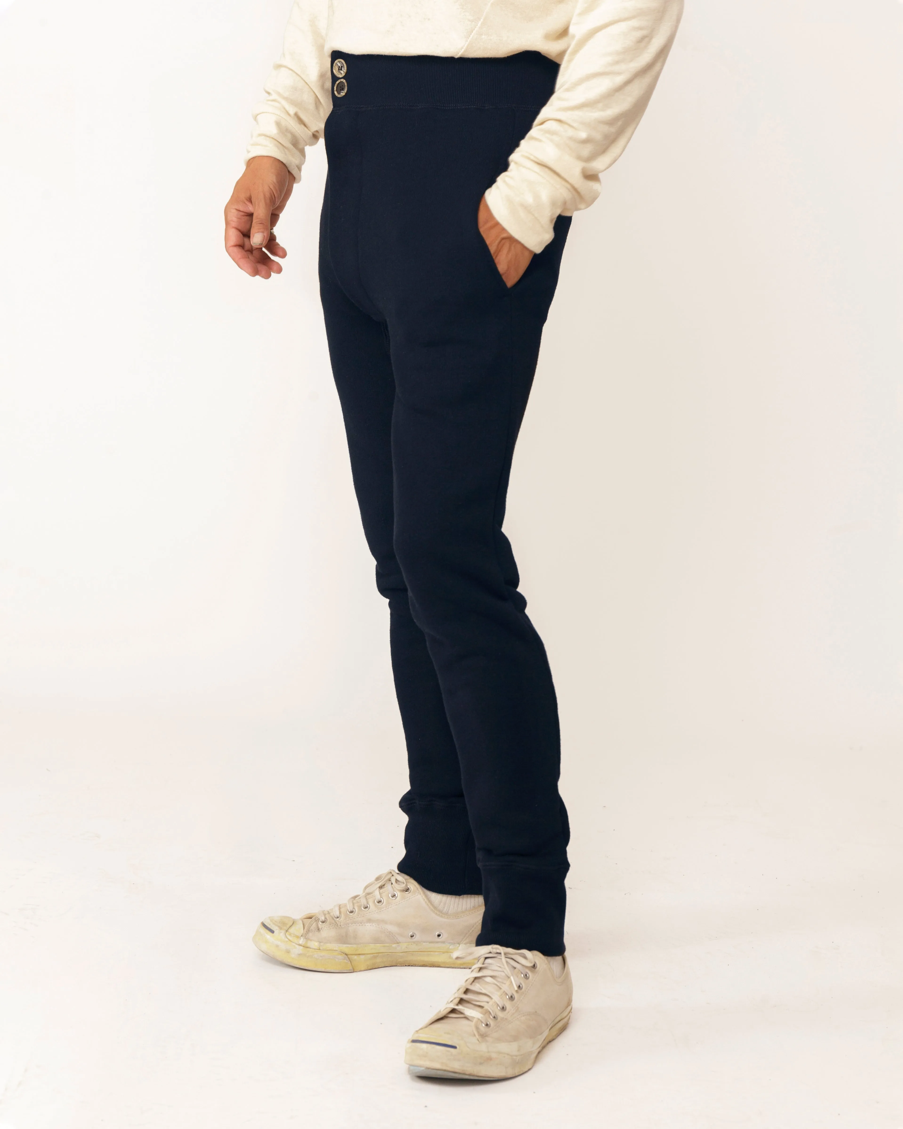 The Soft AF Lounge Pant | Navy Fleece sold by 18 Waits product image thumbnail 2