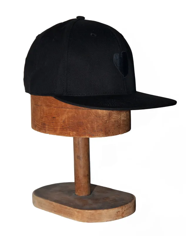 Flat Bill Snapback Cap | Black Hearts sold by 18 Waits