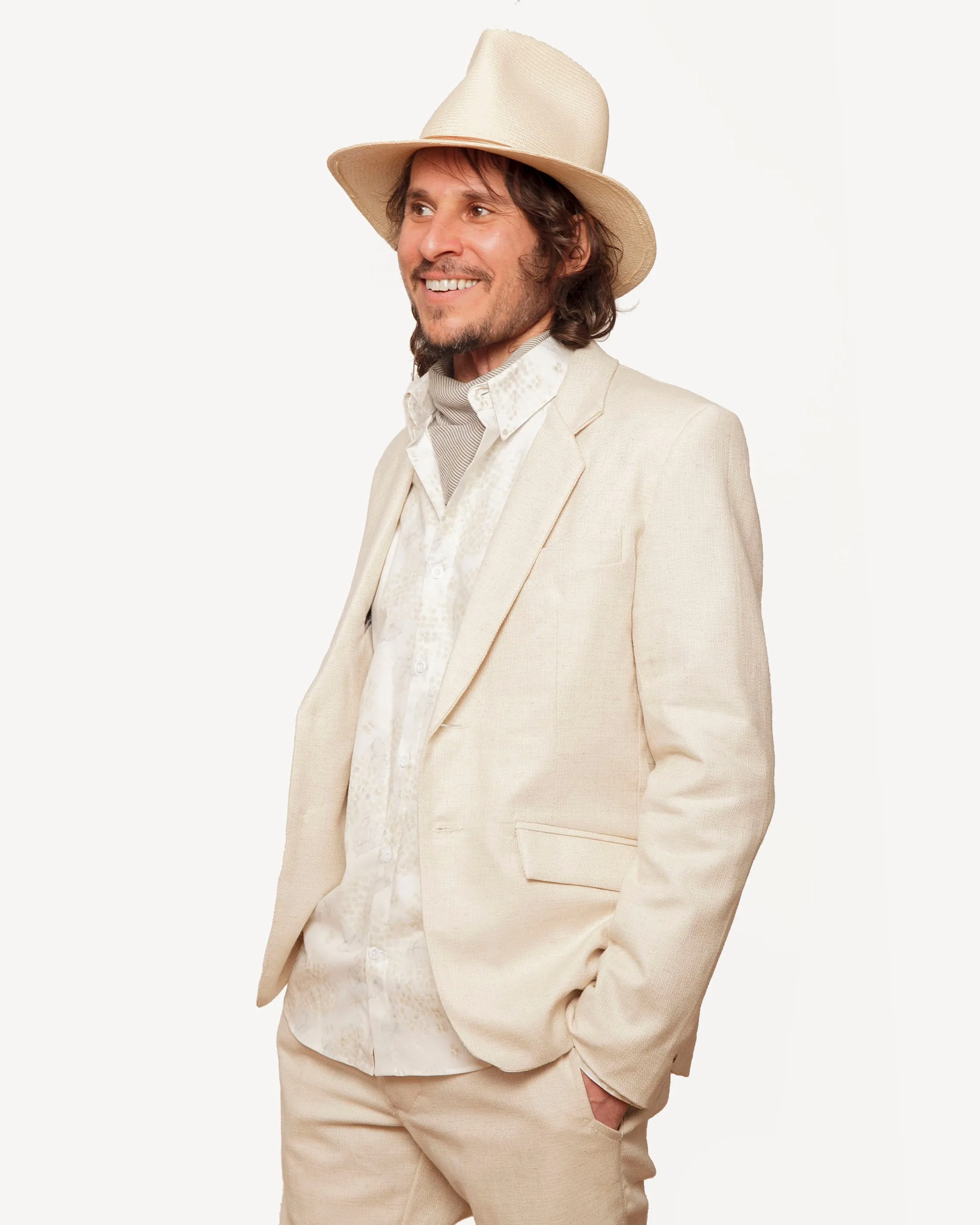 Blazer | Natural Flecked Linen sold by 18 Waits product image thumbnail 2