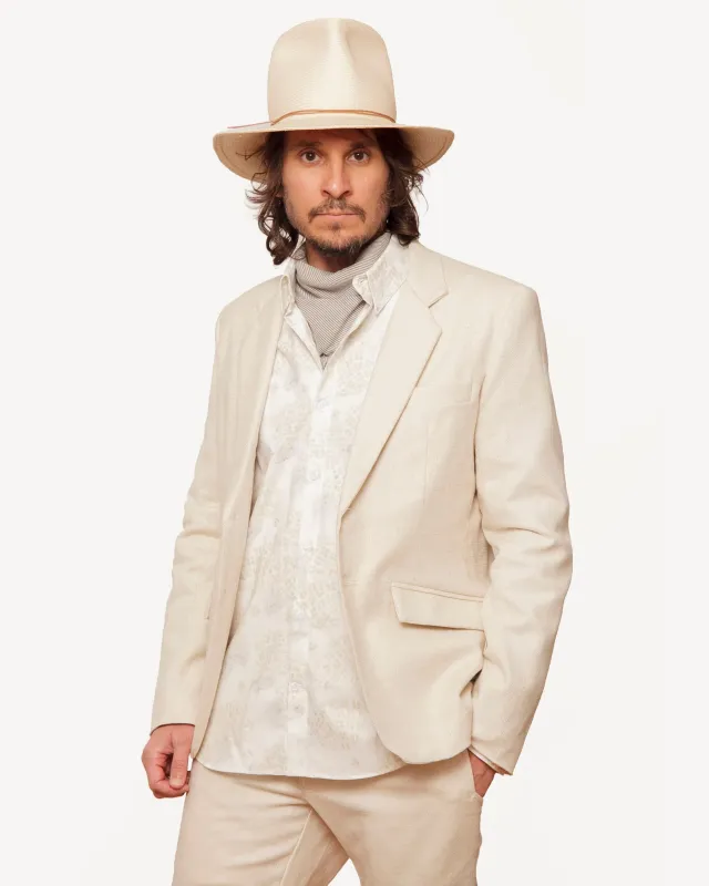 Blazer | Natural Flecked Linen sold by 18 Waits