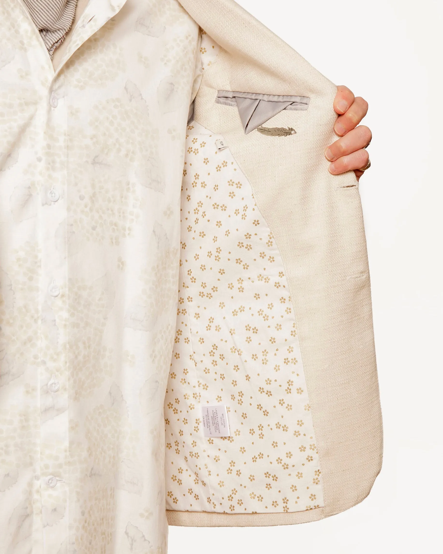 Blazer | Natural Flecked Linen sold by 18 Waits product image thumbnail 4