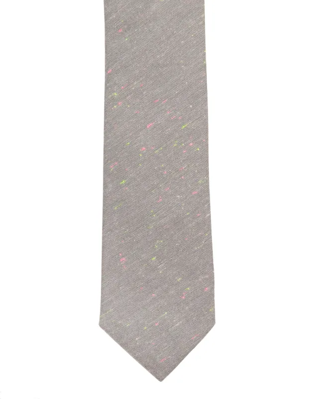The Tie | Chambray Flecks (Grey) made by 18 Waits