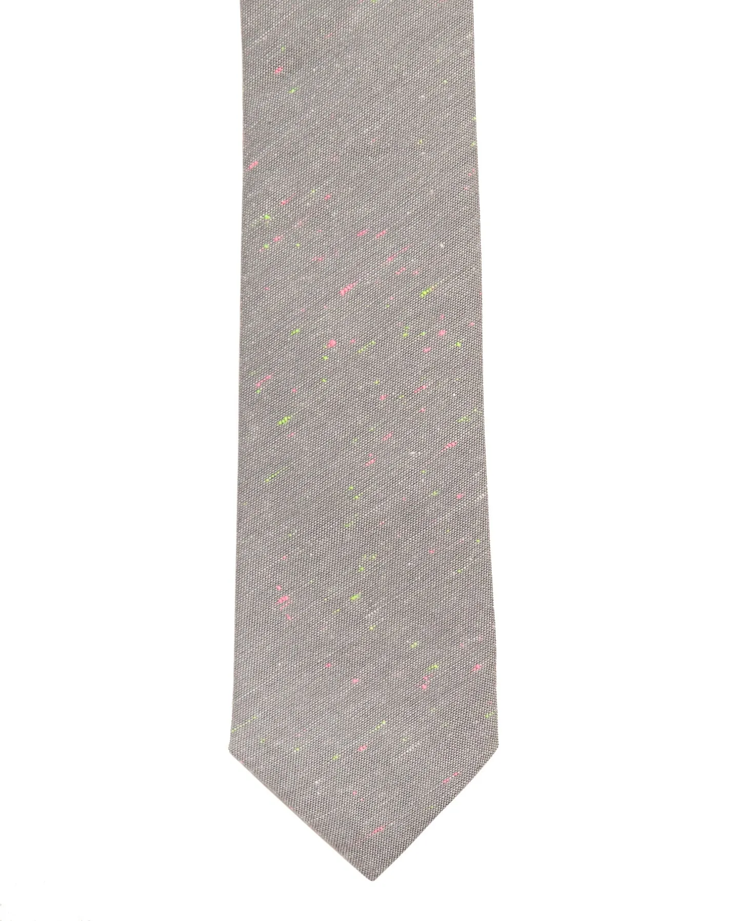 The Tie | Chambray Flecks (Grey) sold by 18 Waits