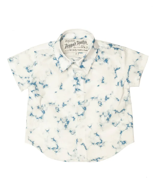 Short Sleeve Shirt | Tie Dye Sky sold by 18 Waits