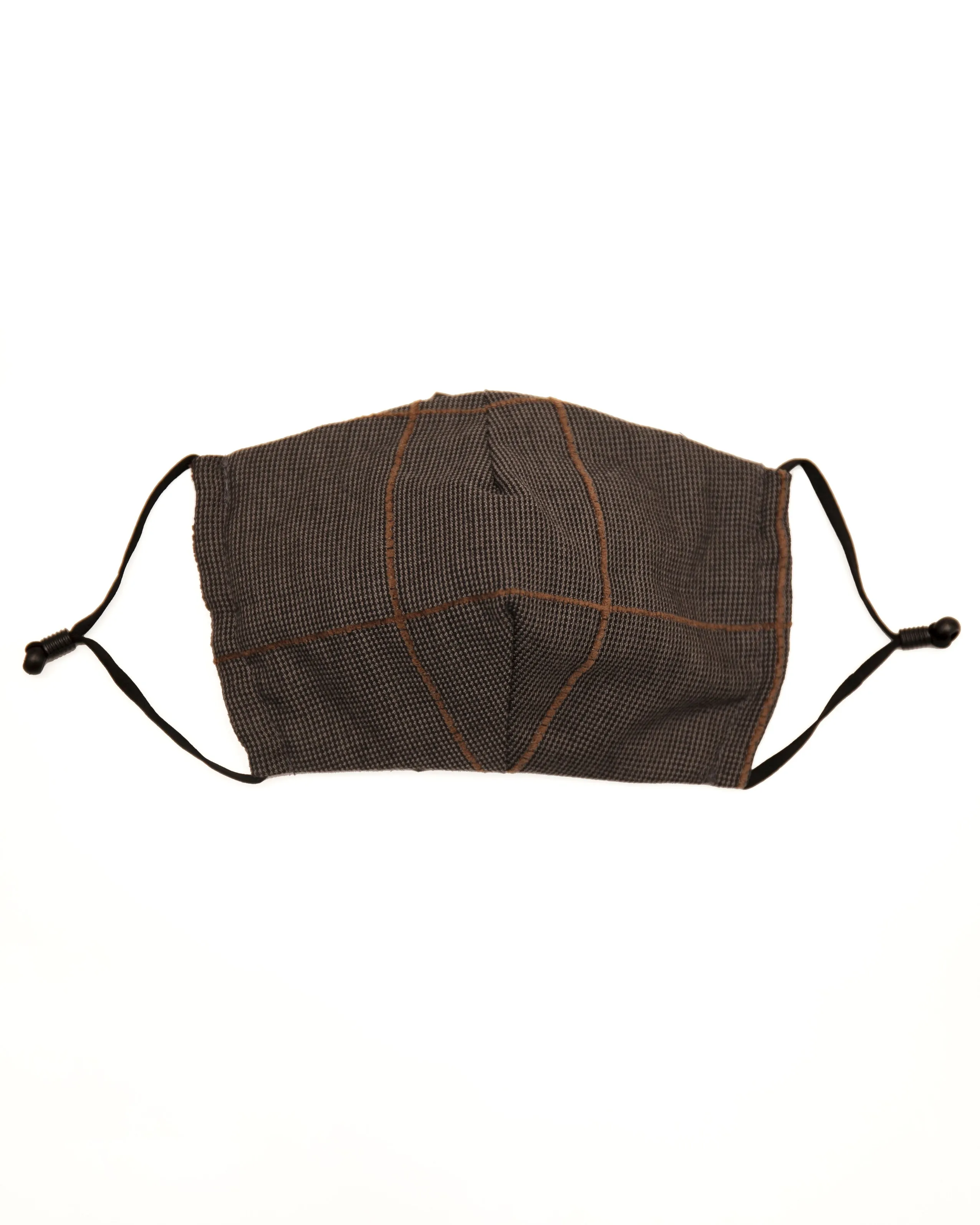 Mask | Coffee Stripe Windowpane sold by 18 Waits
