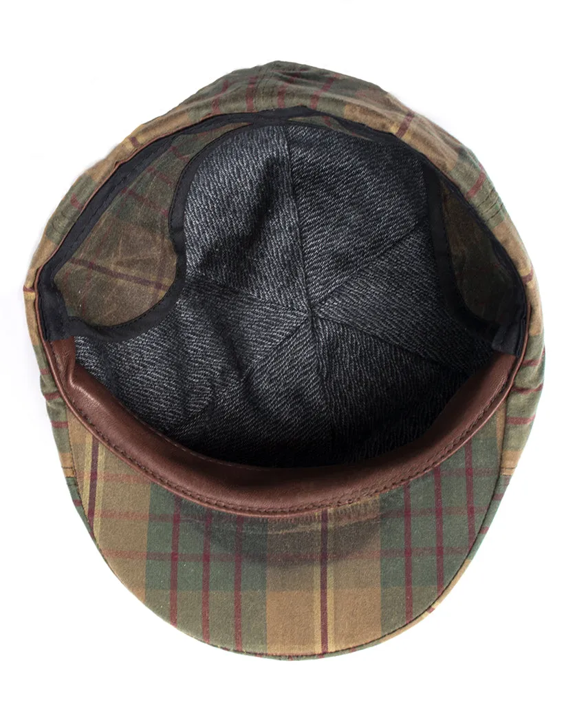 Duckbill Cap | Olive Plaid Waxed Cotton sold by 18 Waits product image thumbnail 4