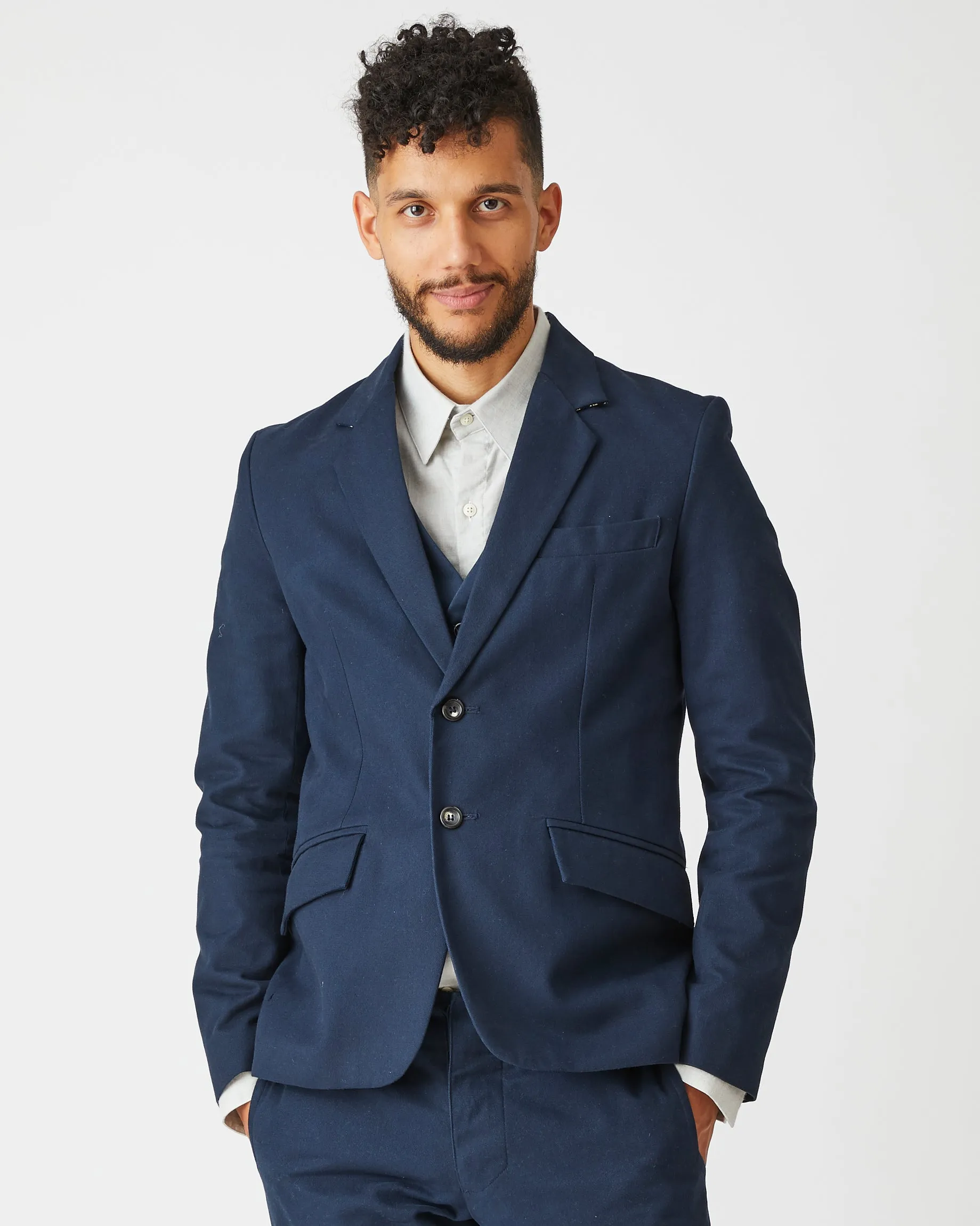 Blazer | Soft Navy Twill sold by 18 Waits