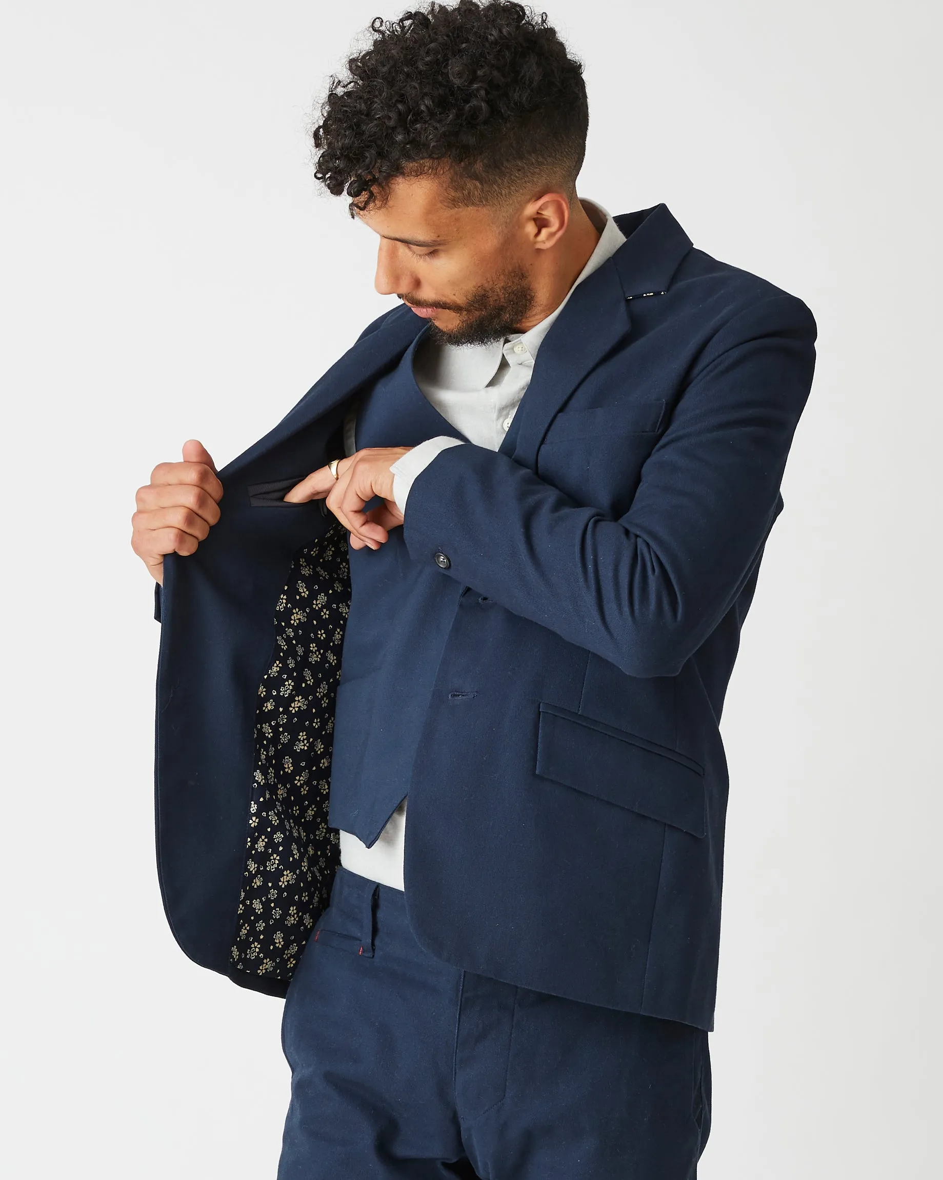 Blazer | Soft Navy Twill sold by 18 Waits product image thumbnail 3