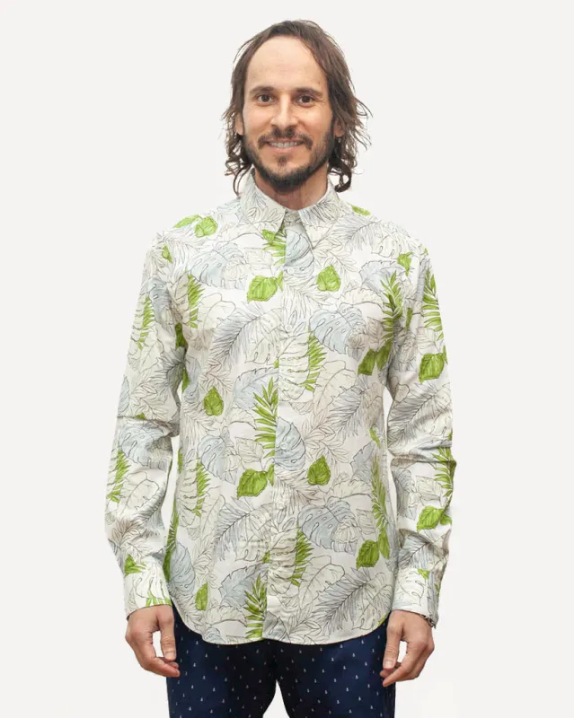 Long Sleeve Dylan Shirt | Faded Flora sold by 18 Waits