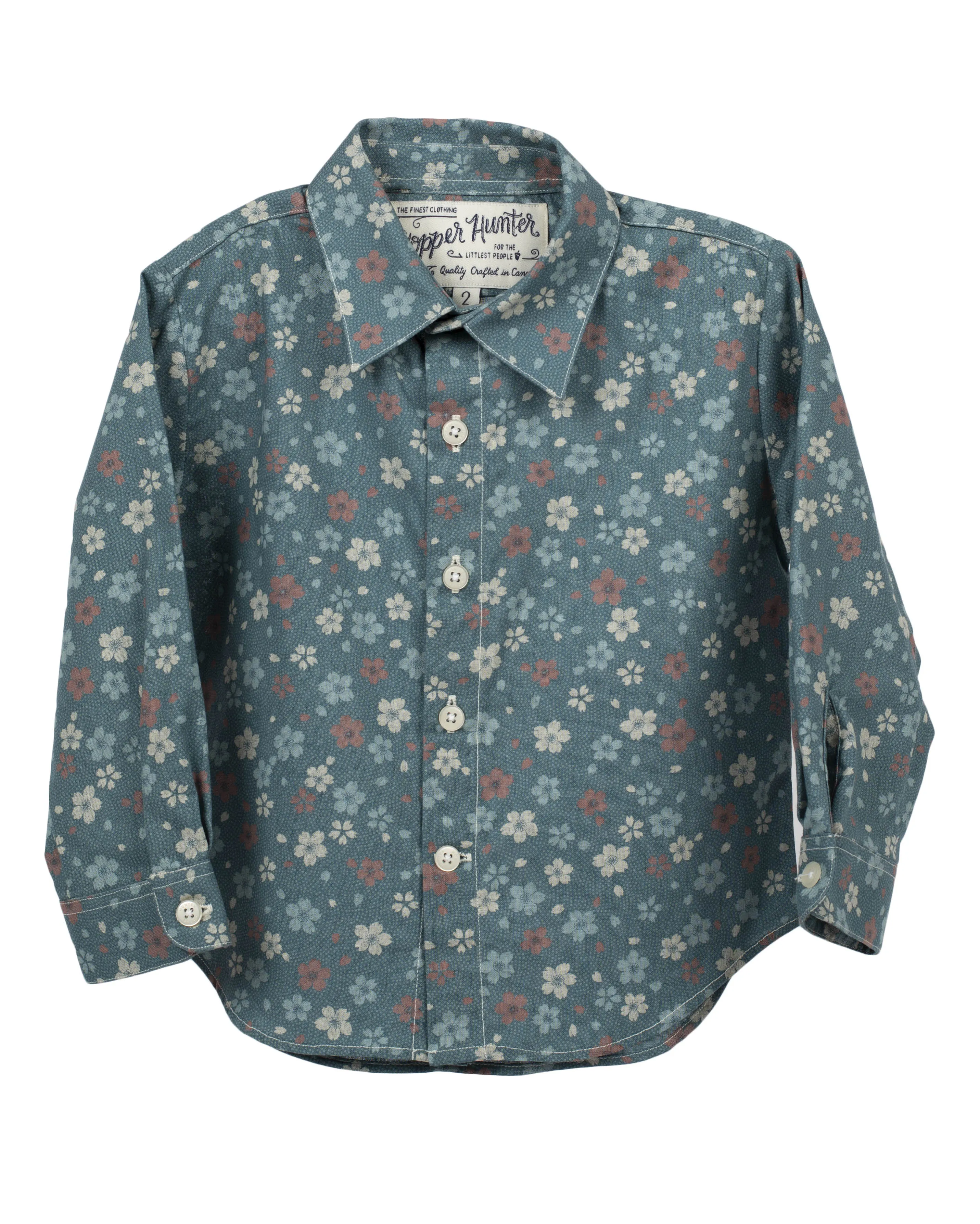 Long Sleeve Shirt | Blue Wildflowers sold by 18 Waits