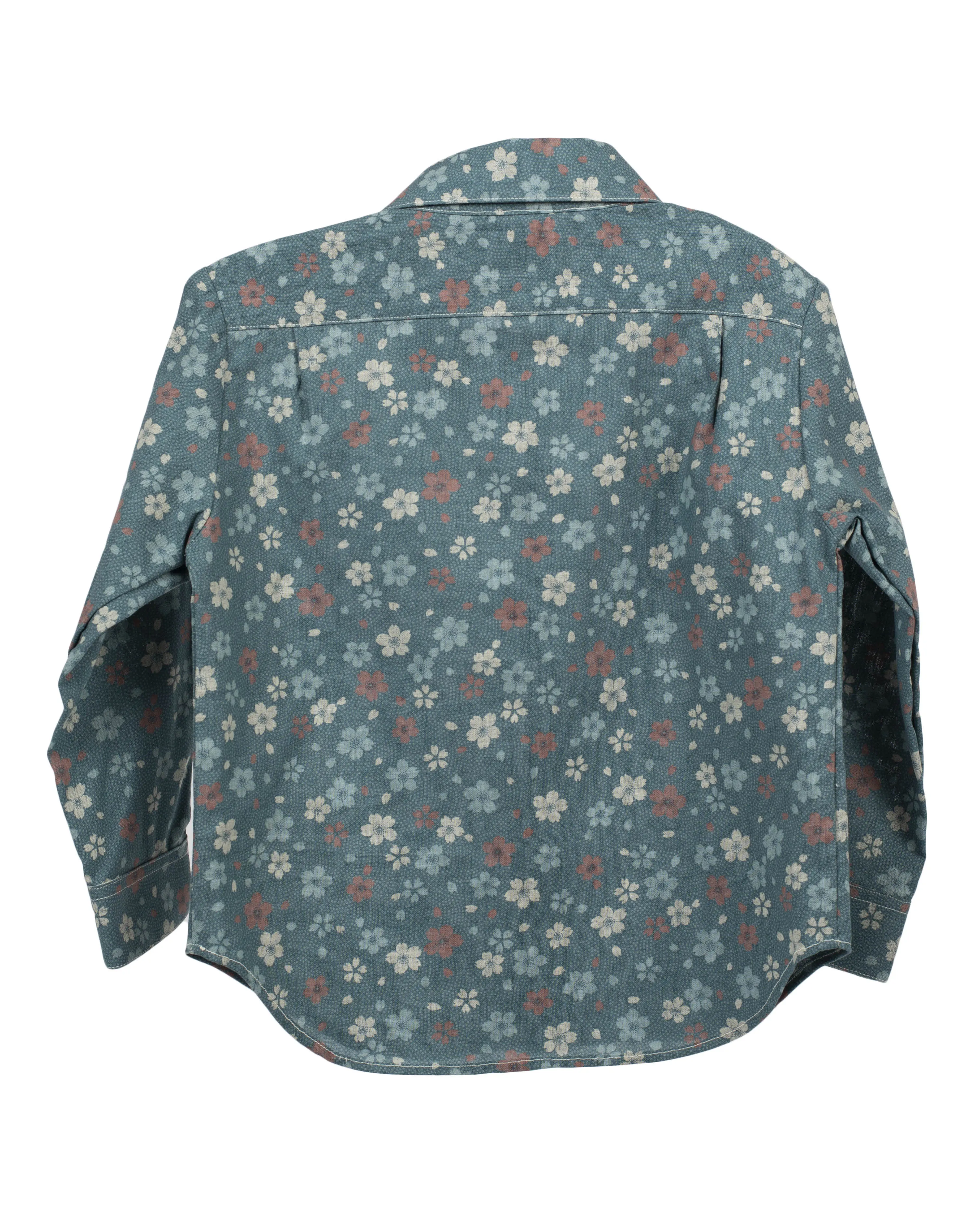 Long Sleeve Shirt | Blue Wildflowers sold by 18 Waits product image thumbnail 2