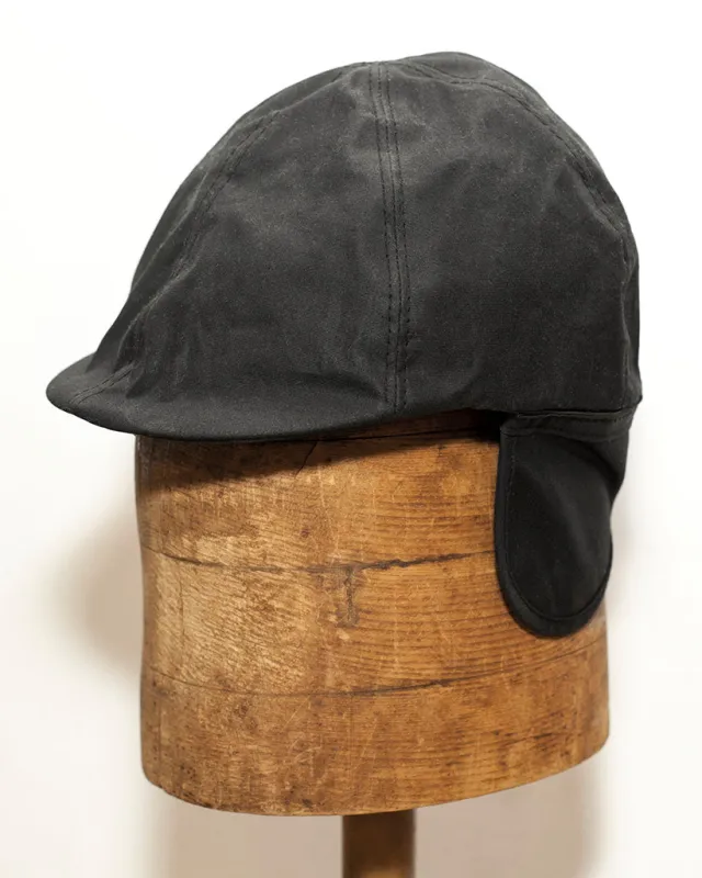 Duckbill Cap | Black Waxed Cotton sold by 18 Waits