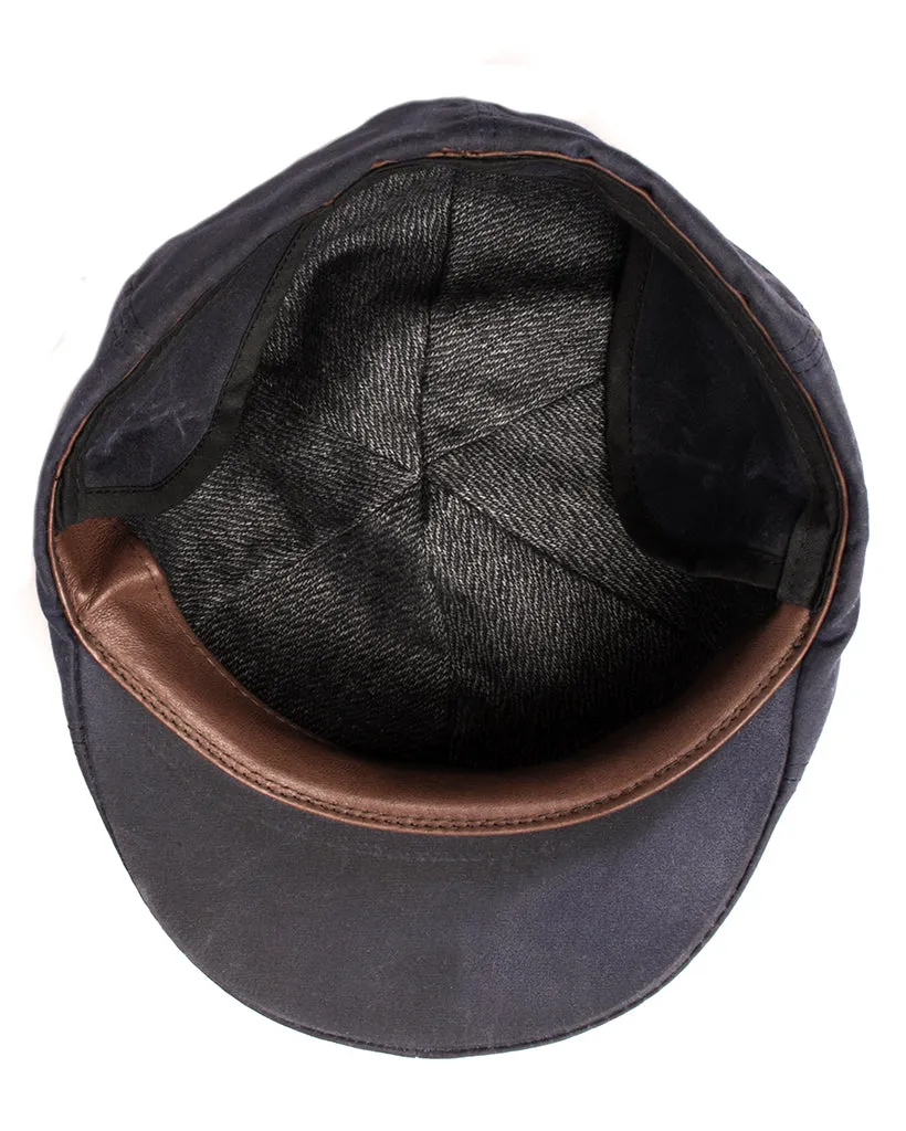Duckbill Cap | Navy Waxed Cotton sold by 18 Waits product image thumbnail 4