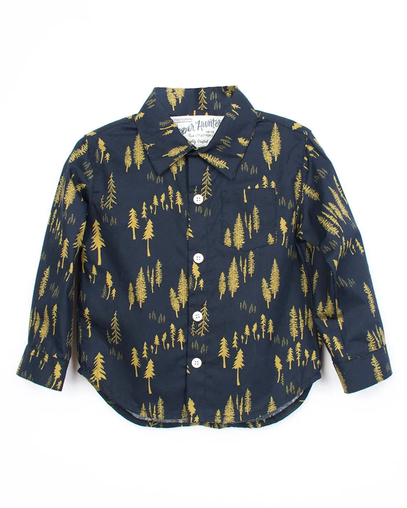 Long Sleeve Shirt | Navy Woodlands sold by 18 Waits