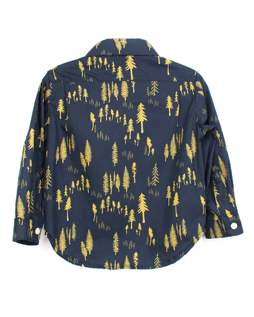 Long Sleeve Shirt | Navy Woodlands sold by 18 Waits product image thumbnail 2