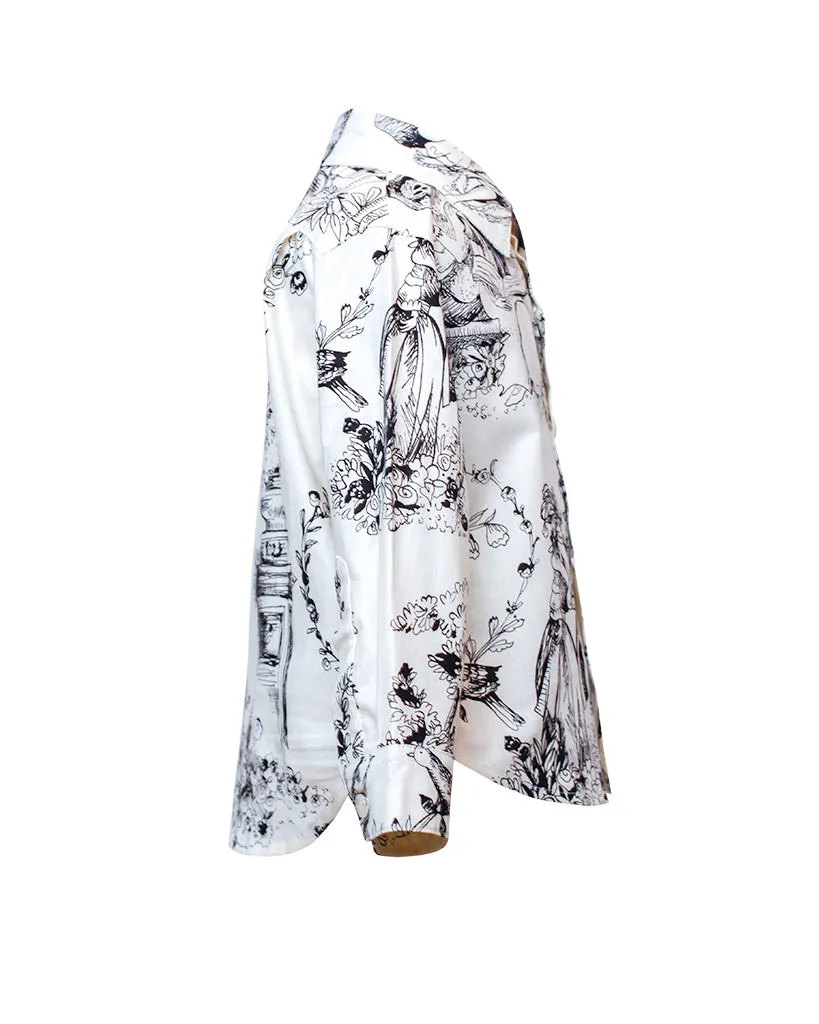 Long Sleeve Shirt | Black & White Living Dead sold by 18 Waits product image thumbnail 2