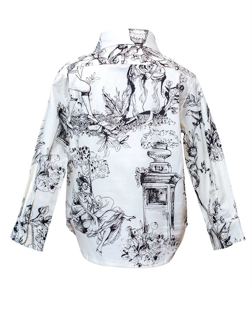 Long Sleeve Shirt | Black & White Living Dead sold by 18 Waits product image thumbnail 3