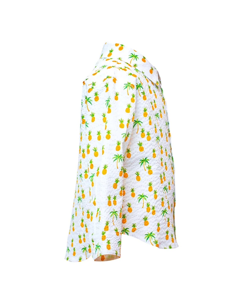Long Sleeve Shirt | White Pineapples sold by 18 Waits product image thumbnail 2