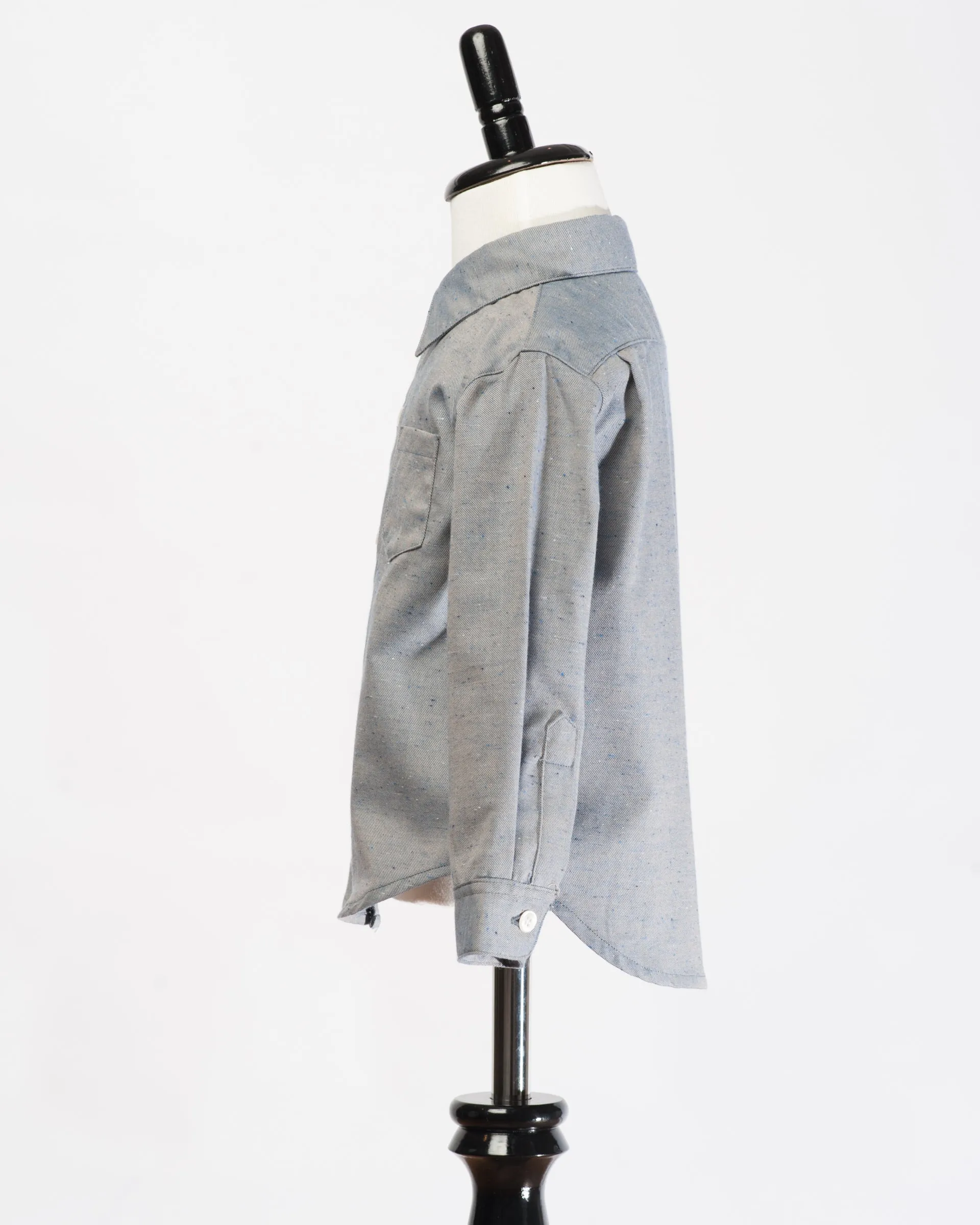 Long Sleeve Shirt | Grey Fleck sold by 18 Waits product image thumbnail 2