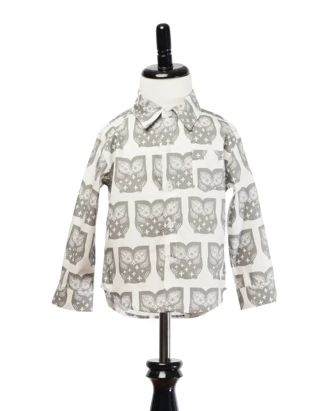 Long Sleeve Shirt | Owls sold by 18 Waits