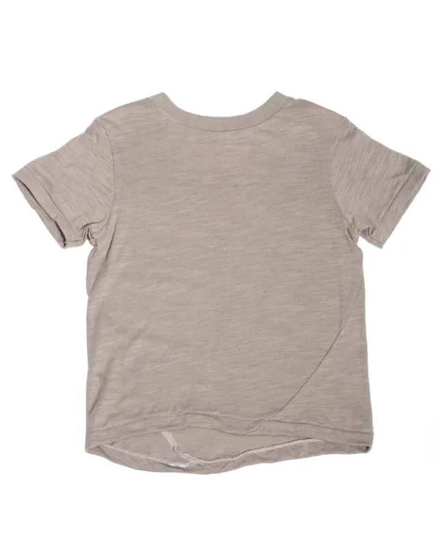 Skip Tee | Grey Slub Jersey sold by 18 Waits