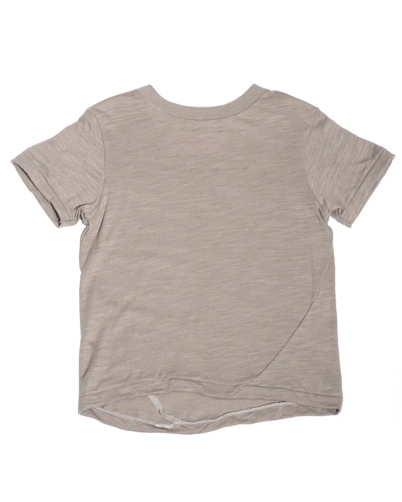 Skip Tee | Grey Slub Jersey sold by 18 Waits
