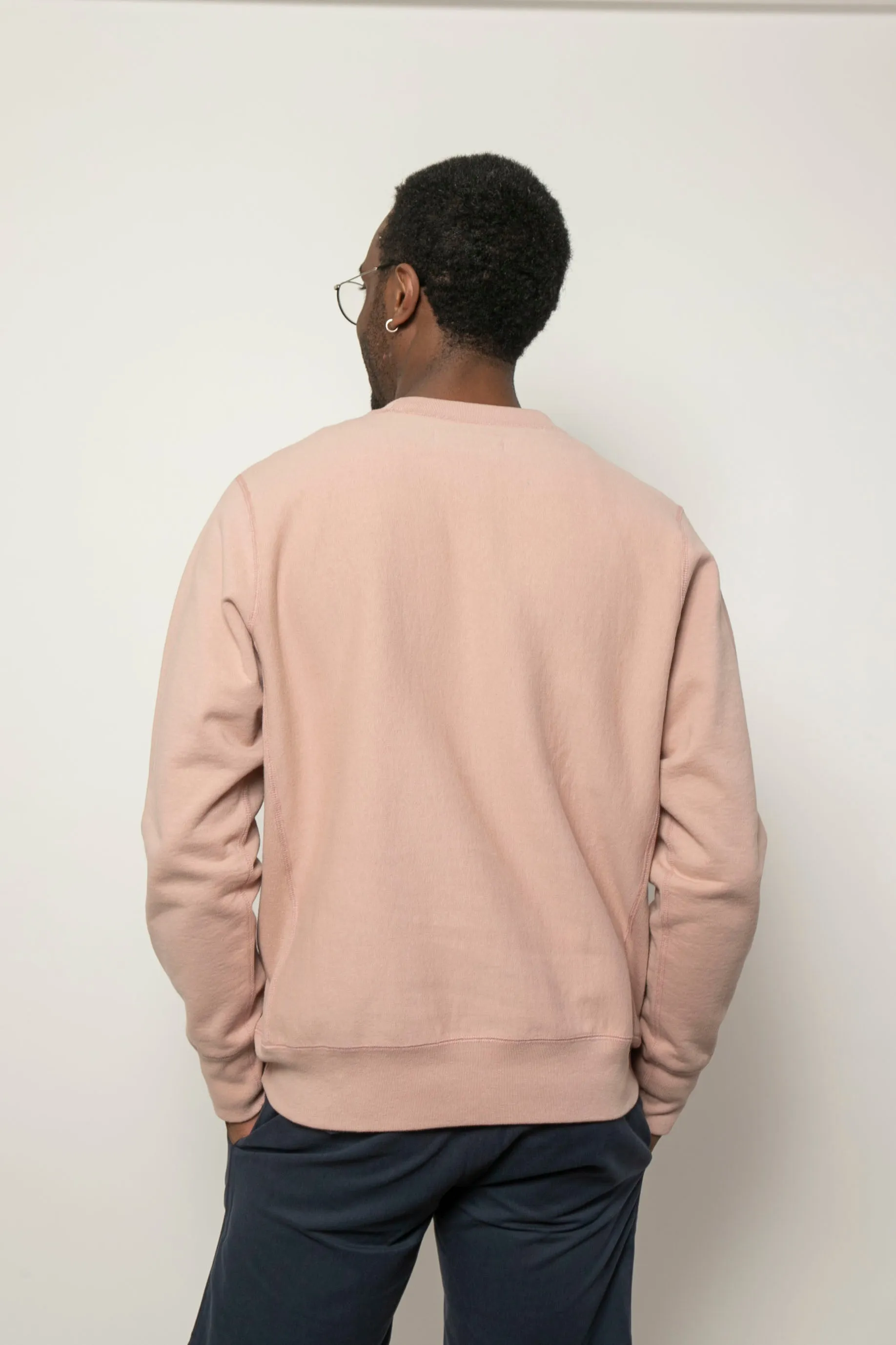 Classic Crewneck | Dusty Rose with Feather sold by 18 Waits product image thumbnail 3