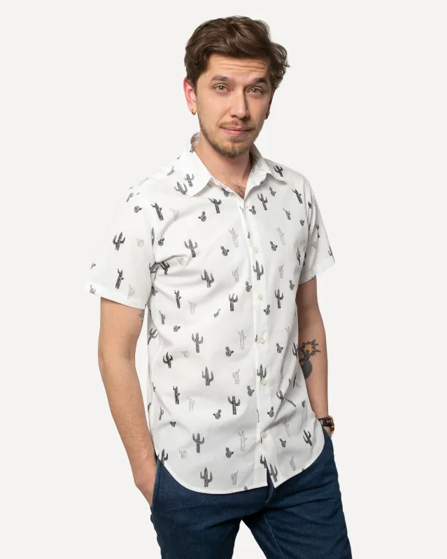 Short Sleeve Dylan Shirt | Cactus Blooms sold by 18 Waits