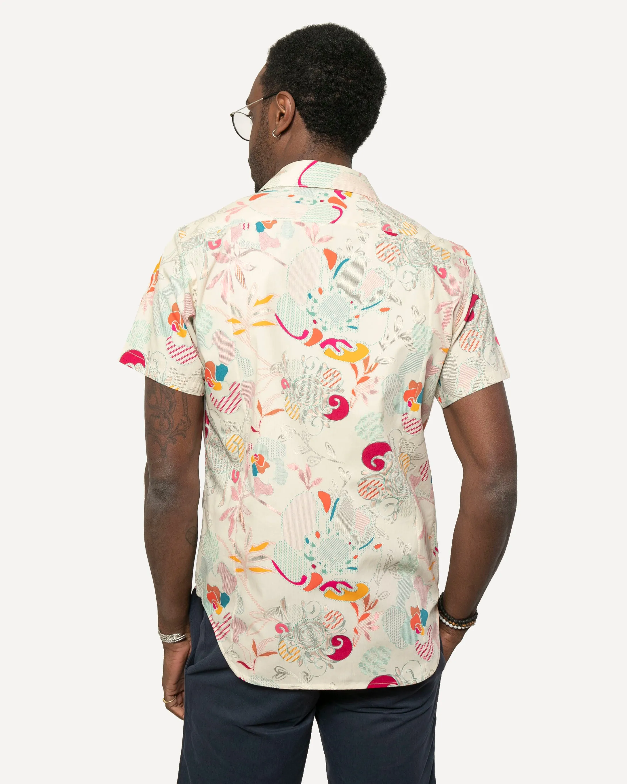 Short Sleeve Dylan Shirt | Stitched Boho Garden sold by 18 Waits product image thumbnail 3