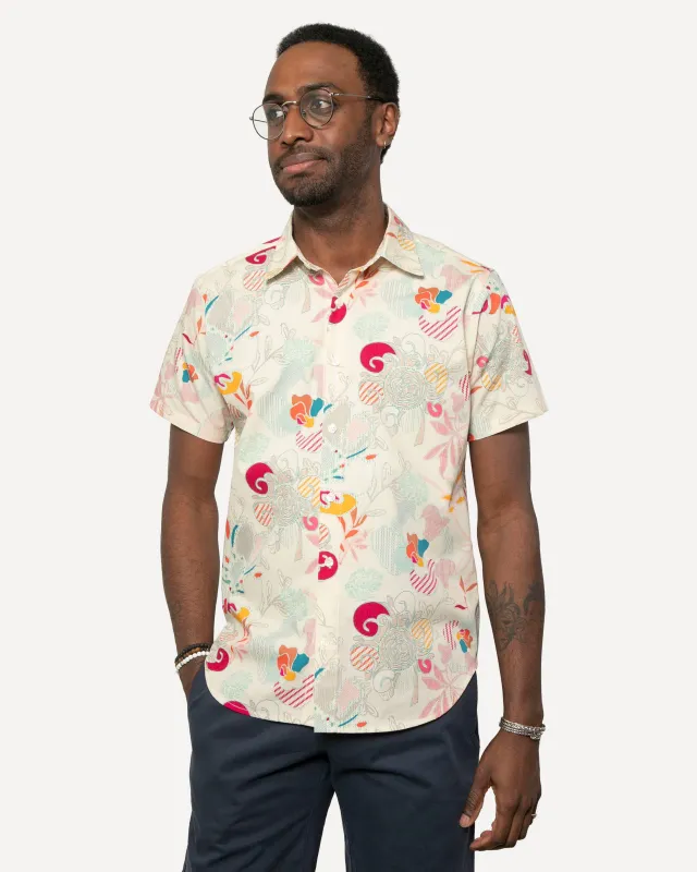 Short Sleeve Dylan Shirt | Stitched Boho Garden sold by 18 Waits