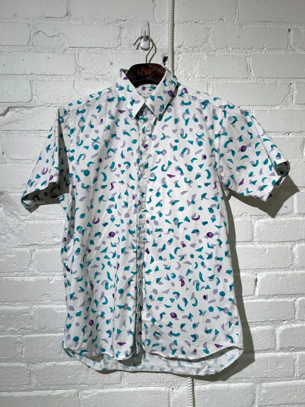 Vintage Short Sleeve Dylan | Turquoise Party sold by 18 Waits
