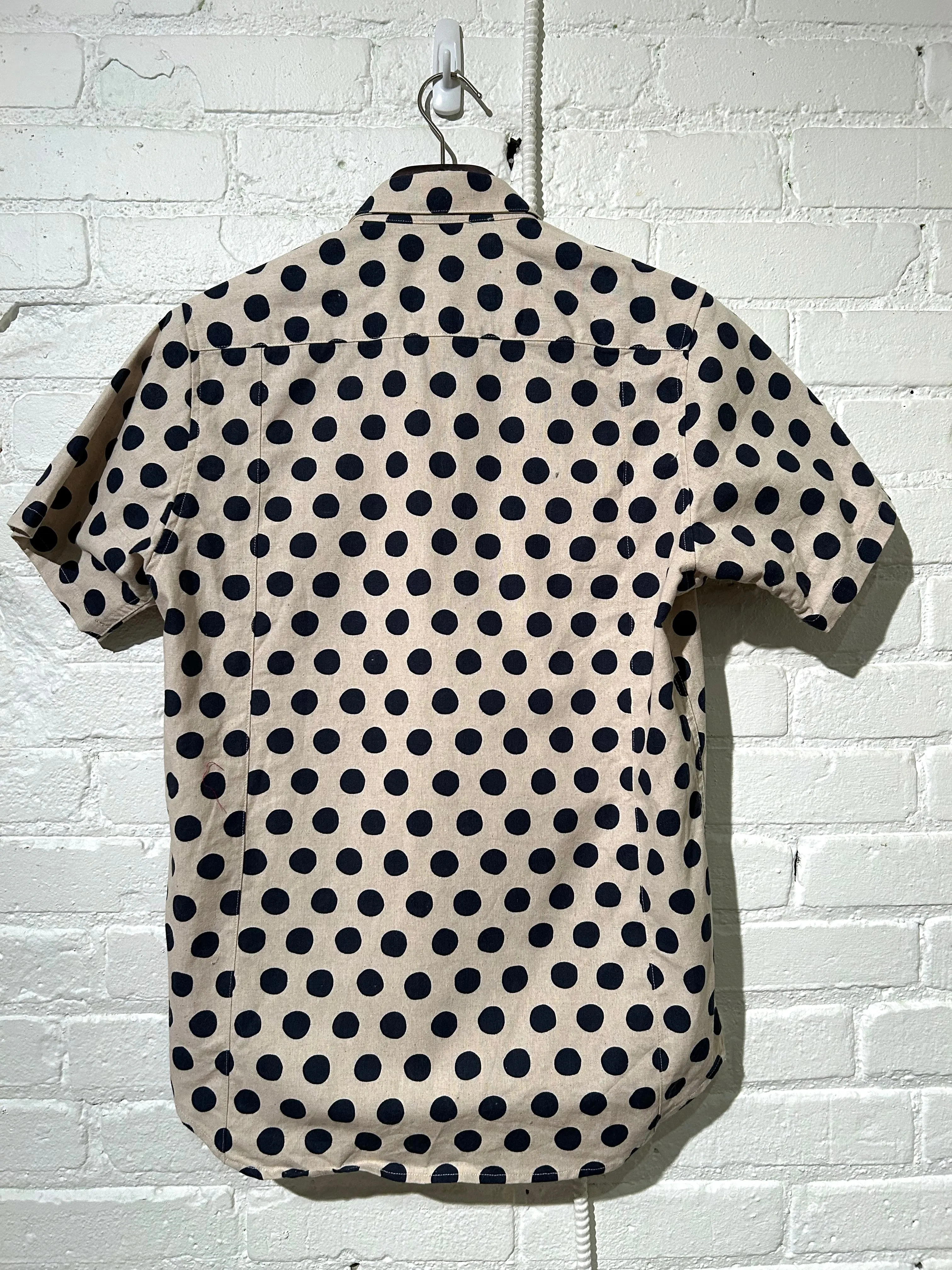 Vintage Short Sleeve Dylan | Tipsy Linen Dots - Navy sold by 18 Waits product image thumbnail 2