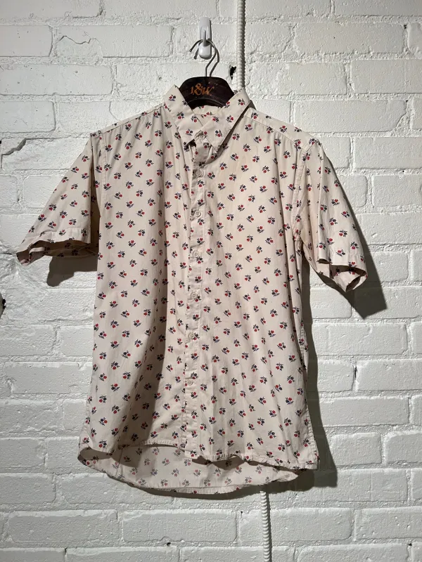 Vintage Short Sleeve Dylan | Vintage Flowers - White sold by 18 Waits
