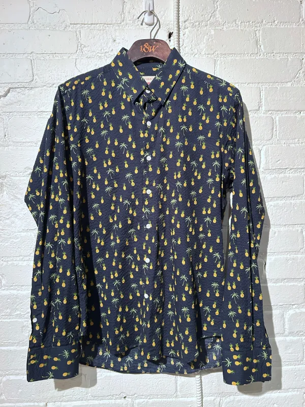 Vintage Dylan | Navy Pineapples sold by 18 Waits