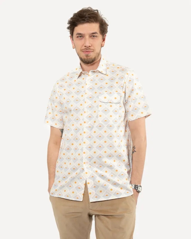 Short Sleeve Neuwirth Shirt | Art Deco Sunrise sold by 18 Waits