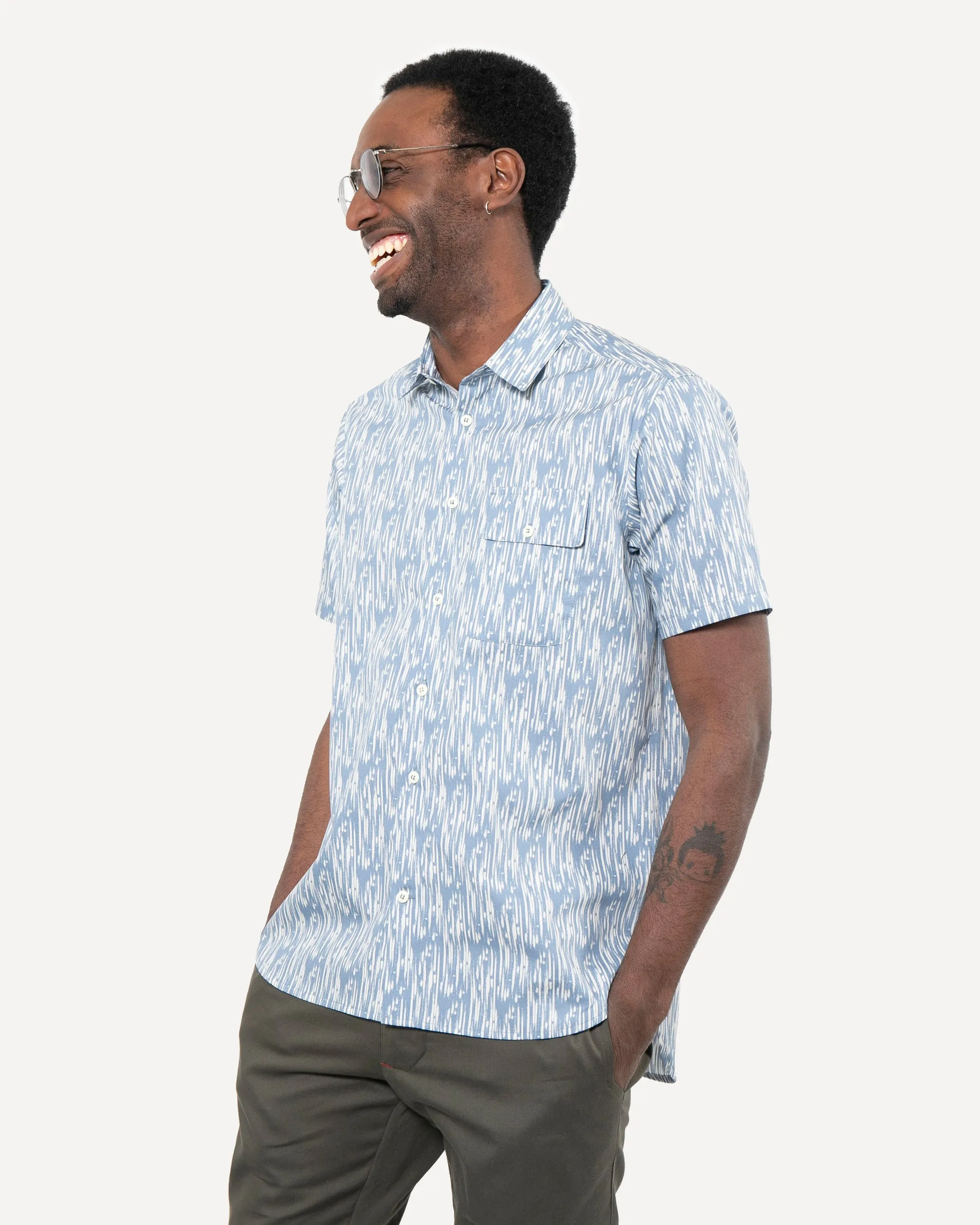 Short Sleeve Neuwirth Shirt | Summer Rains sold by 18 Waits product image thumbnail 3