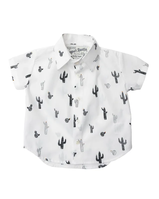 Short Sleeve Shirt | Cactus Blooms sold by 18 Waits