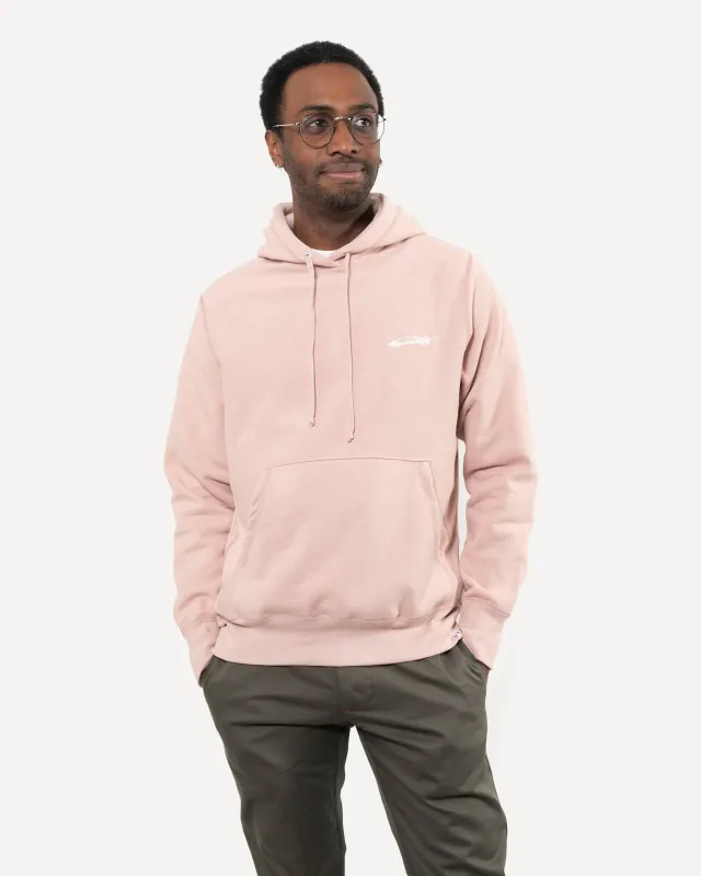 The Classic Hoodie | Dusty Rose with Feather sold by 18 Waits