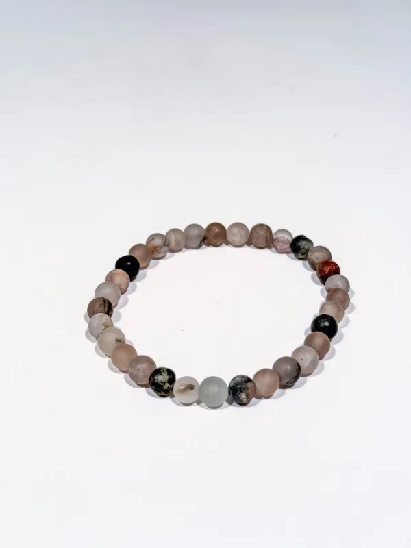 Stone Bracelet | Frosted Greyscale sold by 18 Waits