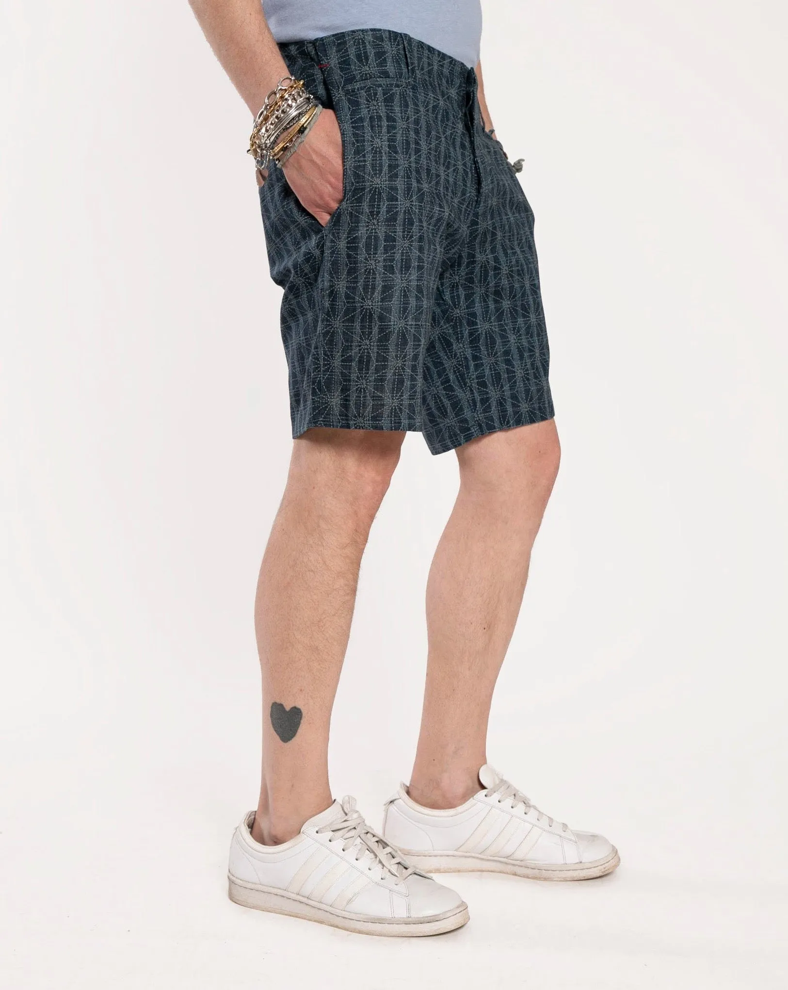 Signature Shorts | Faded Indigo Stars sold by 18 Waits product image thumbnail 2